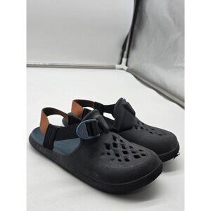 Chaco Clog Sandals Shoes Kids Size 2 Black  chillos Strap Slip On Comfort Damage